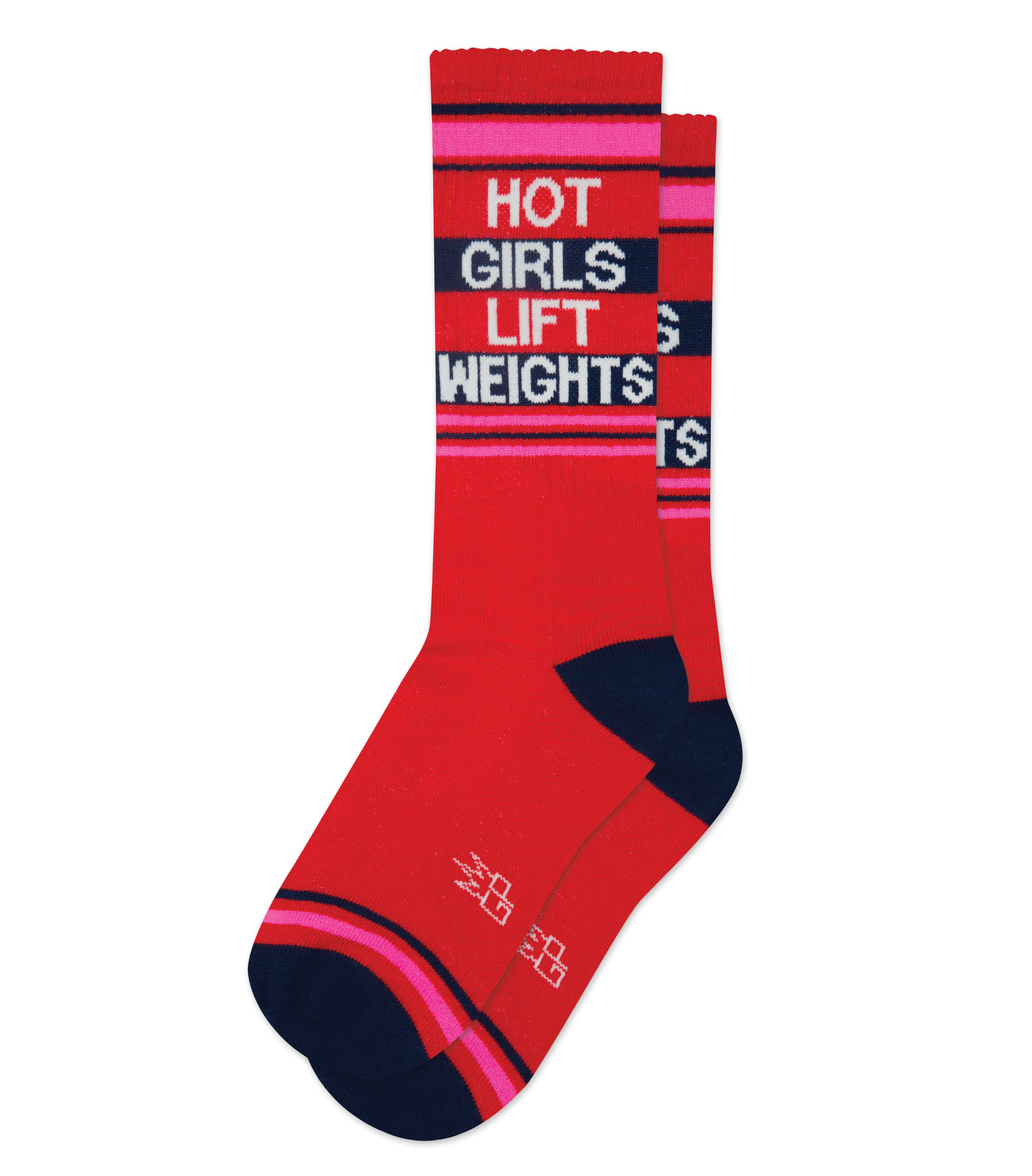 Gumball Poodle Hot Girls Lift Weights Novelty Socks | Red Body
