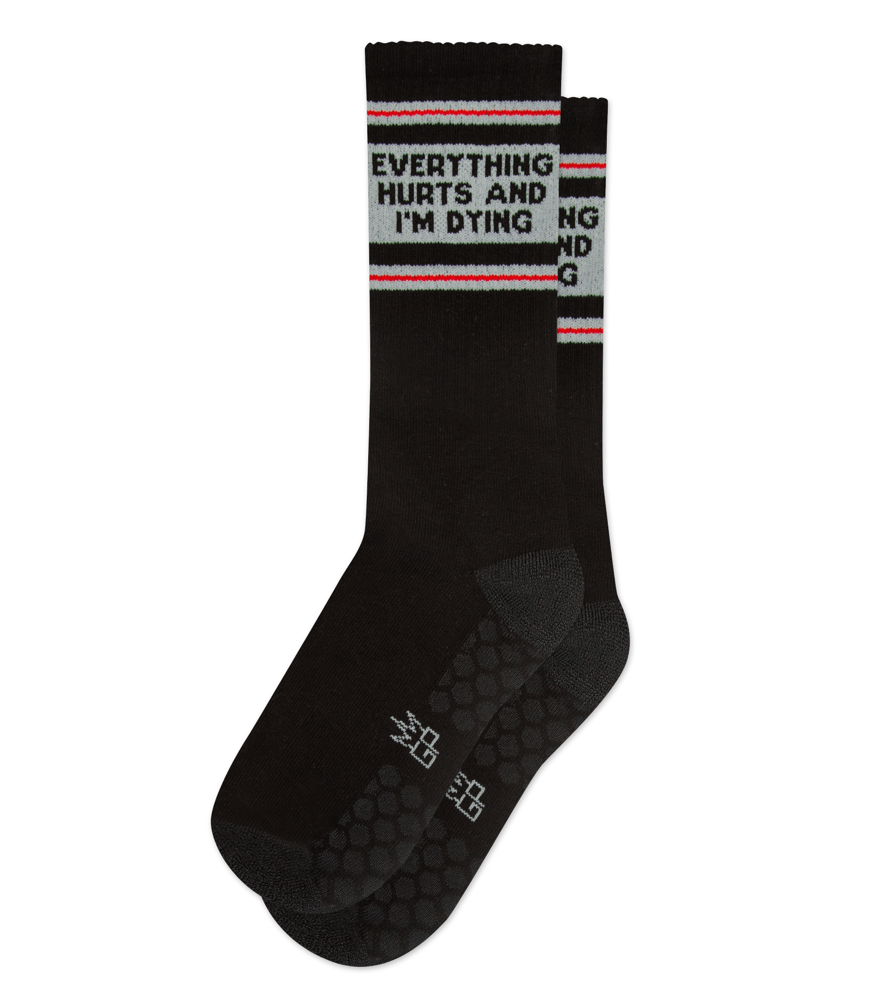 Everything Hurts And I'm Dying Grip Socks – Funny Grippy Grip