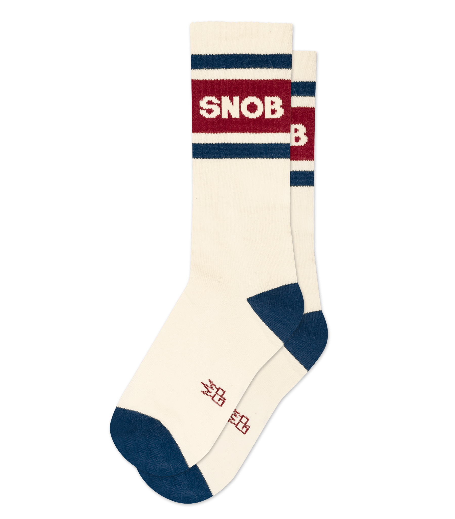 SNOB Gym Socks – Funny Statement Socks by Gumball Poodle | Made in