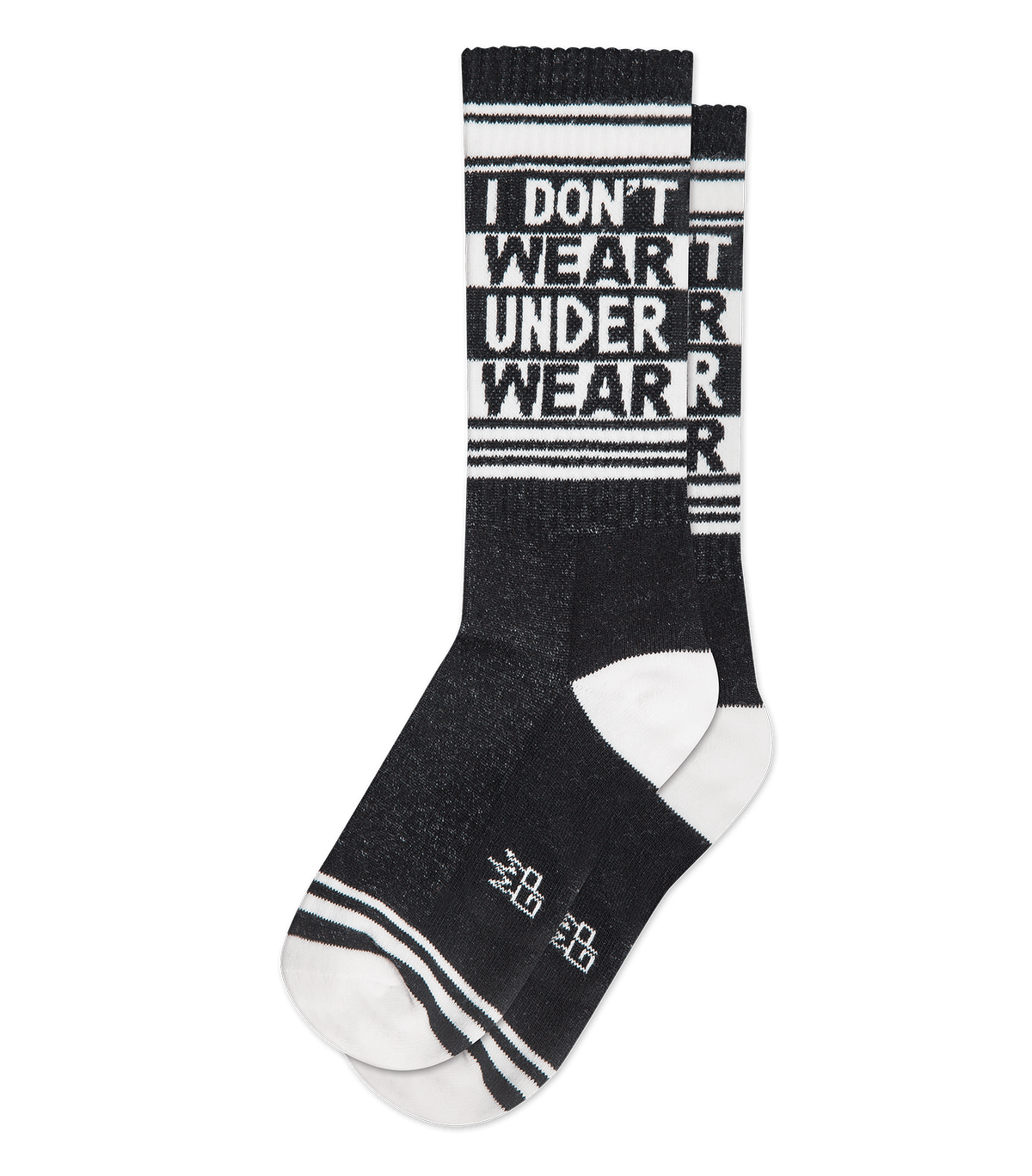 I DON'T WEAR UNDERWEAR - Gym Socks by Gumball Poodle