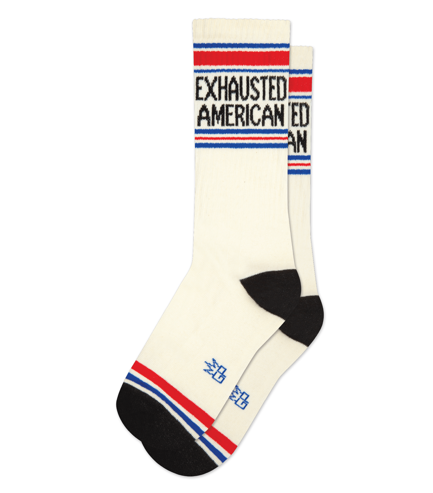 Exhausted American Gym Crew Socks Gumball Poodle