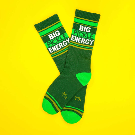 Gumball Poodle Big Pickle Energy Novelty Socks - Dark Green with