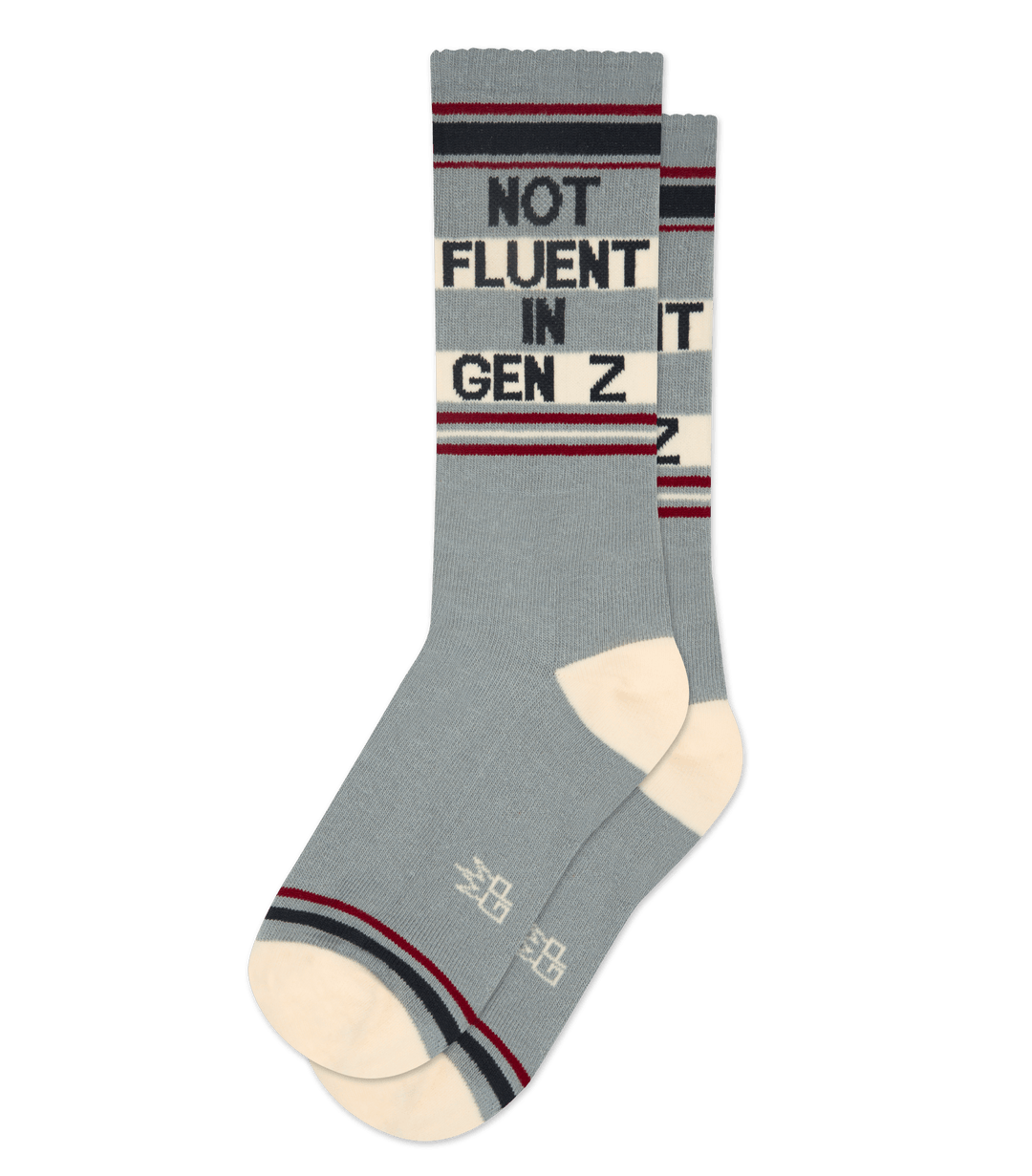 Not Fluent In Gen Z - Gym Crew Socks – Gumball Poodle