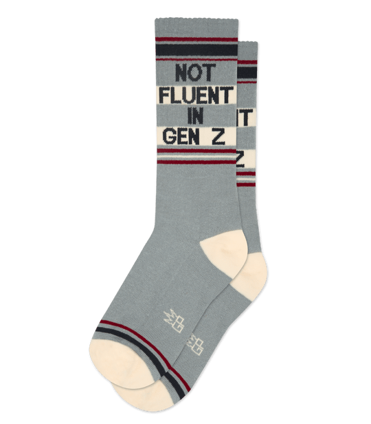 Not Fluent In Gen Z - Gym Crew Socks – Gumball Poodle