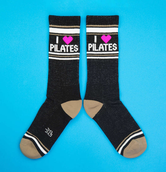 Gumball Poodle I ❤️ Pilates Novelty Funny Gift Gift Socks