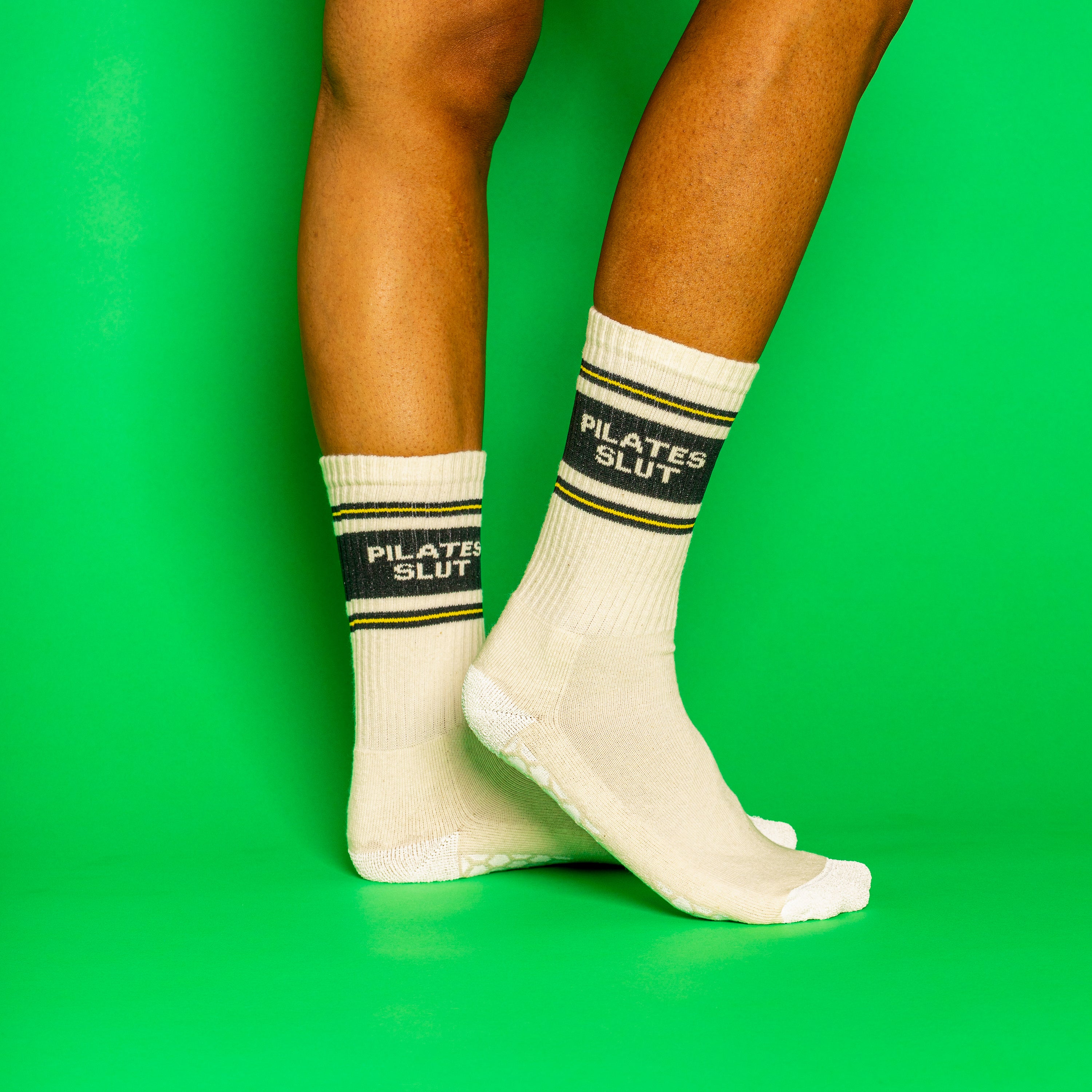 Pilates Slut Grip Socks – Funny Novelty Grippy Socks by Gumball