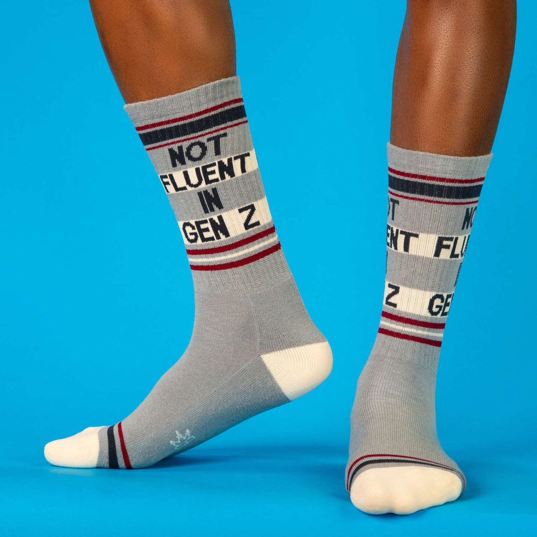 Not Fluent In Gen Z - Gym Crew Socks – Gumball Poodle