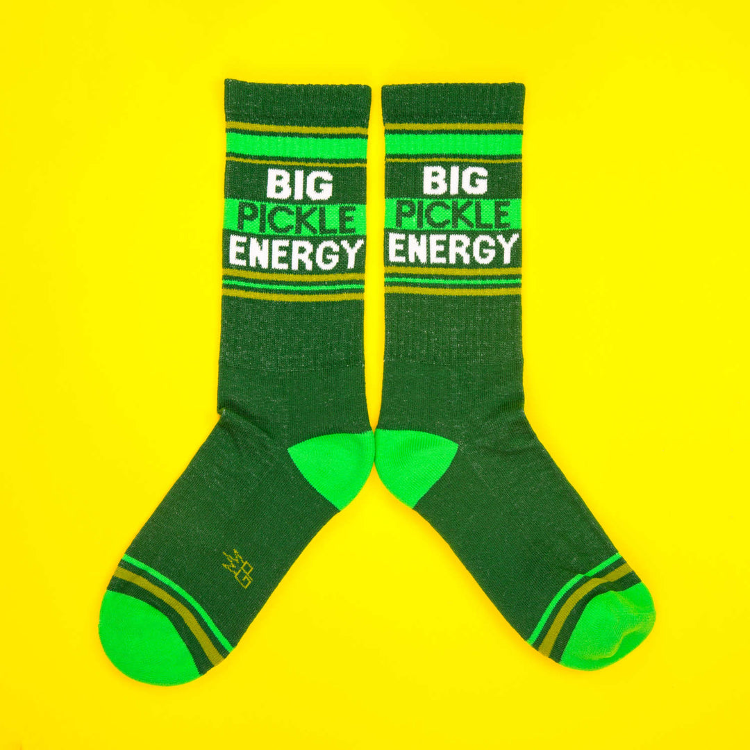 Gumball Poodle Big Pickle Energy Novelty Socks - Dark Green with