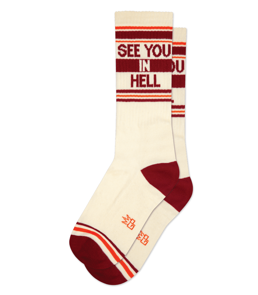 See You in Hell - Gym Crew Socks – Gumball Poodle